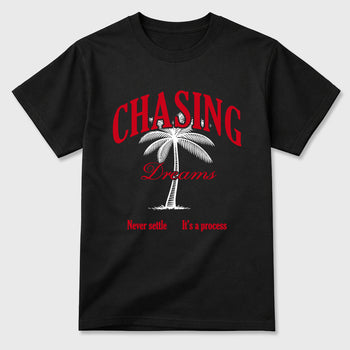 Sneaker match tees – Sneaker Tees To Match Air Jordan 13 University Red Shoes – Chasing Dreams Tee Black 2
