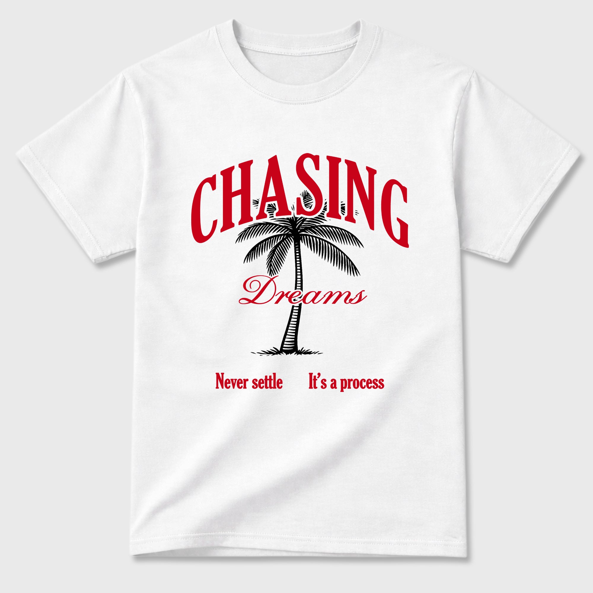 Sneaker match tees – Sneaker Tees To Match Air Jordan 13 University Red Shoes – Chasing Dreams Tee White 2