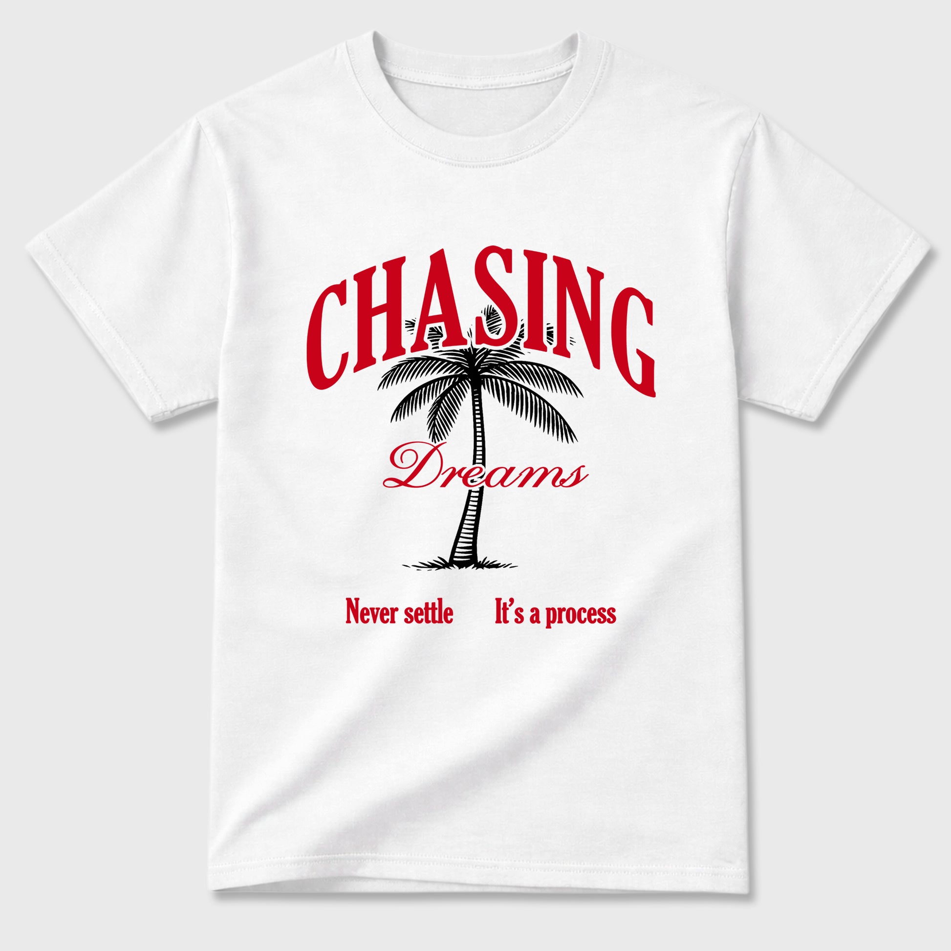Sneaker match tees – Sneaker Tees To Match Air Jordan 13 University Red Shoes – Chasing Dreams Tee White 2