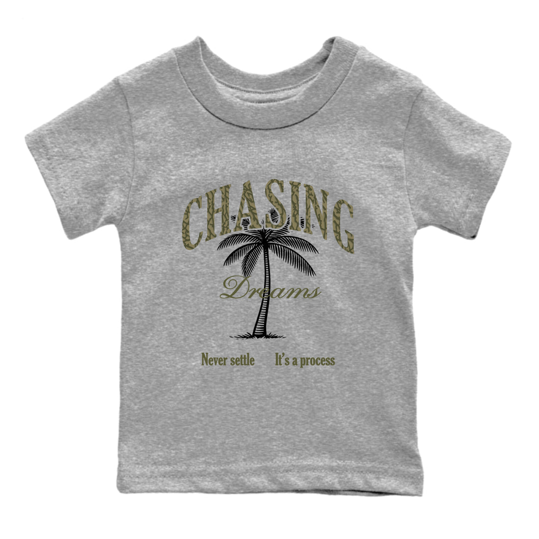 Sneaker Threads – Sneaker Threads To Match Air Jordan 3 Family Affair Shoes – Chasing Dreams Kids T-Shirt Heather Grey 2