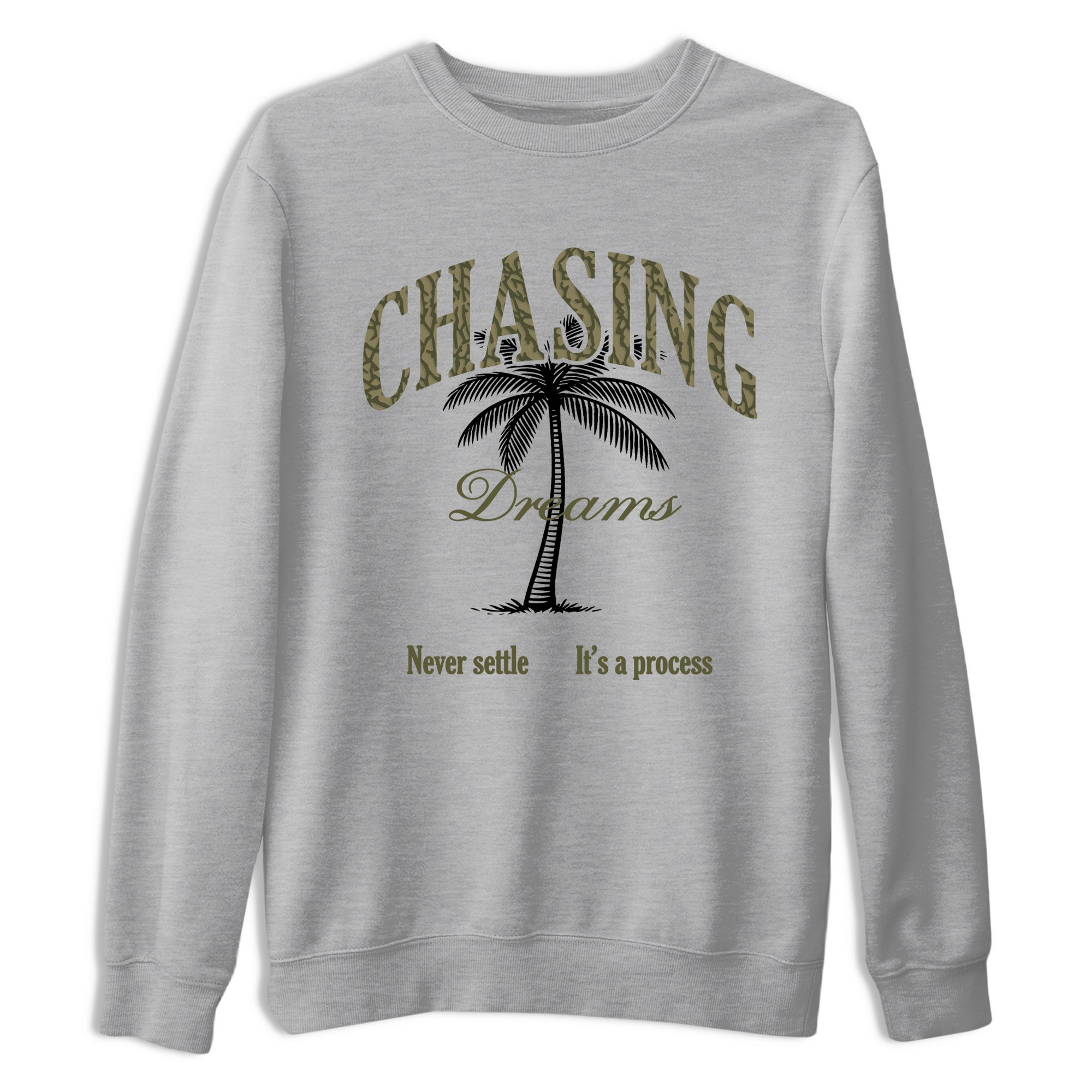 Sneaker Threads – Sneaker Threads To Match Air Jordan 3 Family Affair Shoes – Chasing Dreams Tee Heather Grey 2