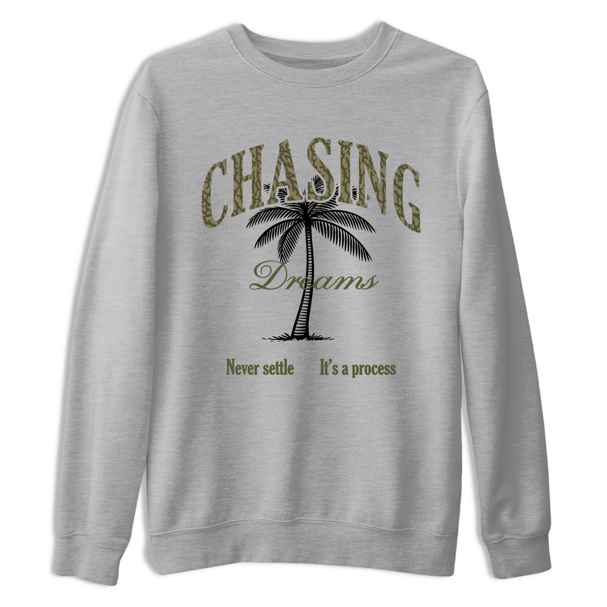 Sneaker Threads – Sneaker Threads To Match Air Jordan 3 Family Affair Shoes – Chasing Dreams Tee Heather Grey 2