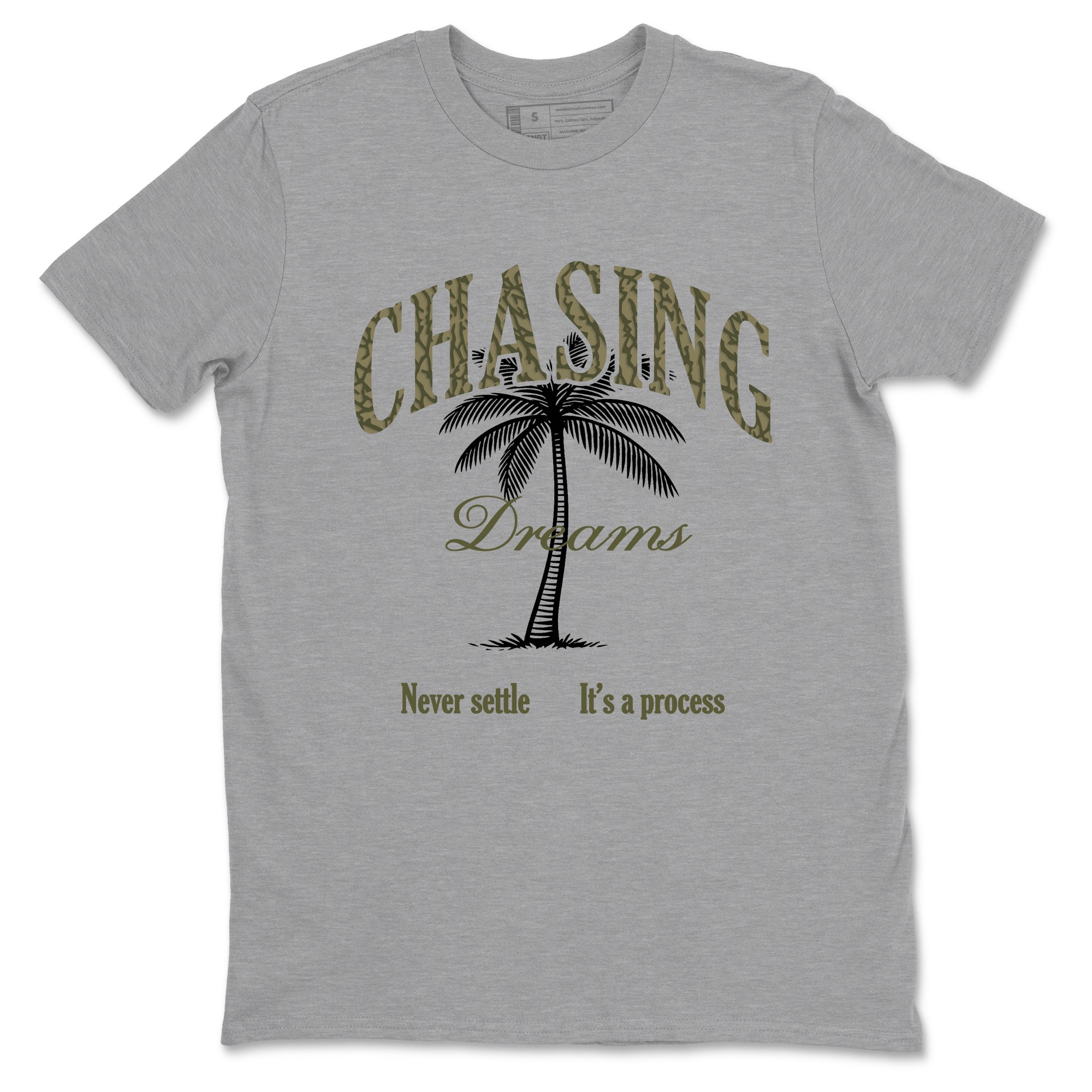 Sneaker Threads – Sneaker Threads To Match Air Jordan 3 Family Affair Shoes – Chasing Dreams Tee Heather Grey 2