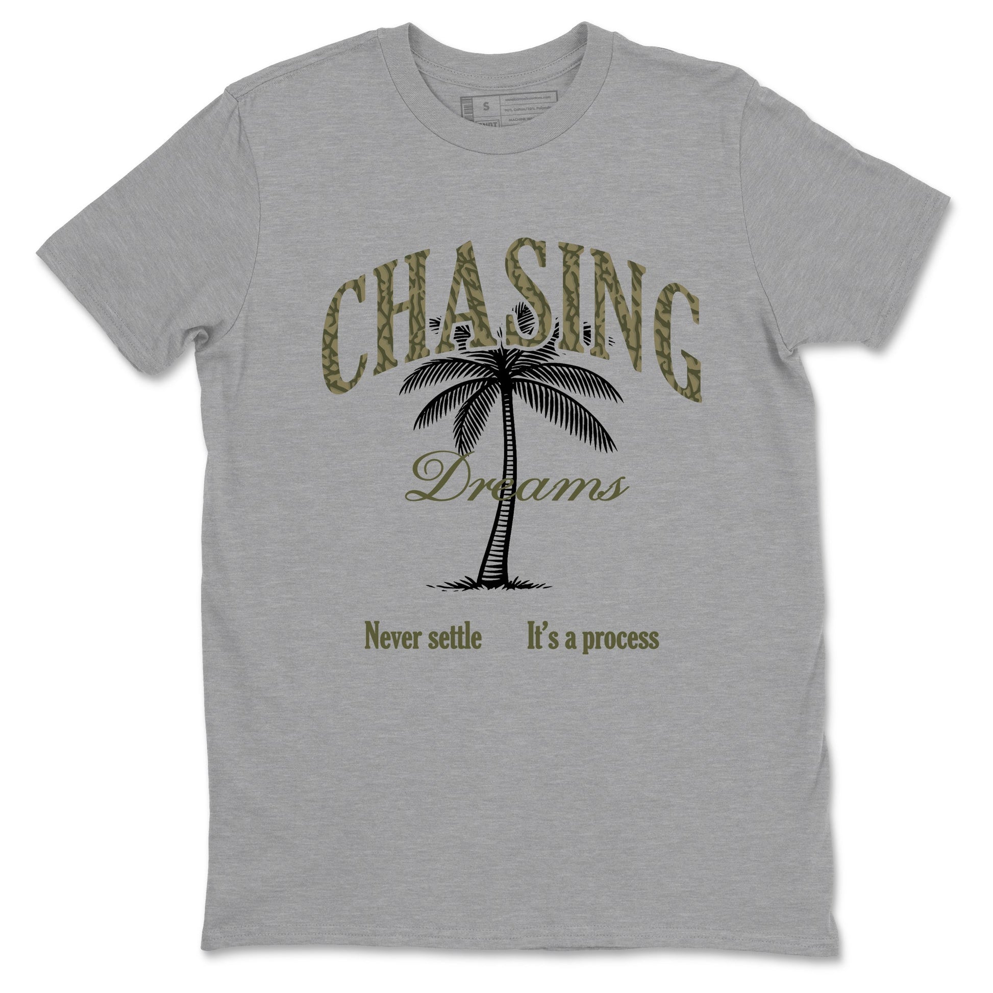 Sneaker Threads – Sneaker Threads To Match Air Jordan 3 Family Affair Shoes – Chasing Dreams Tee Heather Grey 2