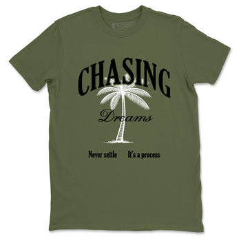Sneaker Threads – Sneaker Threads To Match Air Jordan 3 Family Affair Shoes – Chasing Dreams Tee Military Green 2