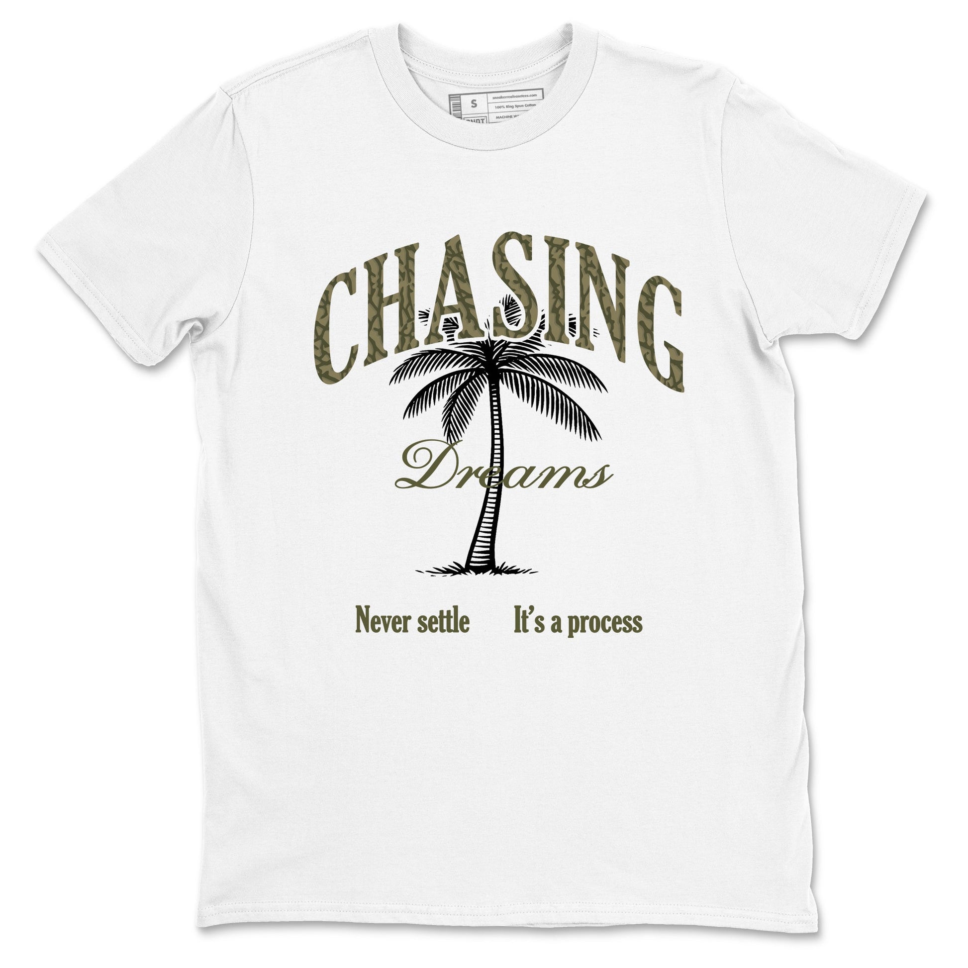 Sneaker Threads – Sneaker Threads To Match Air Jordan 3 Family Affair Shoes – Chasing Dreams Tee White 2