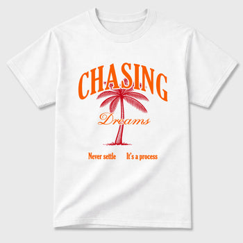 Sneaker match tees – Sneaker Tees To Match Air Jordan 3 Orange Citrus Shoes – Chasing Dreams Tee White 2