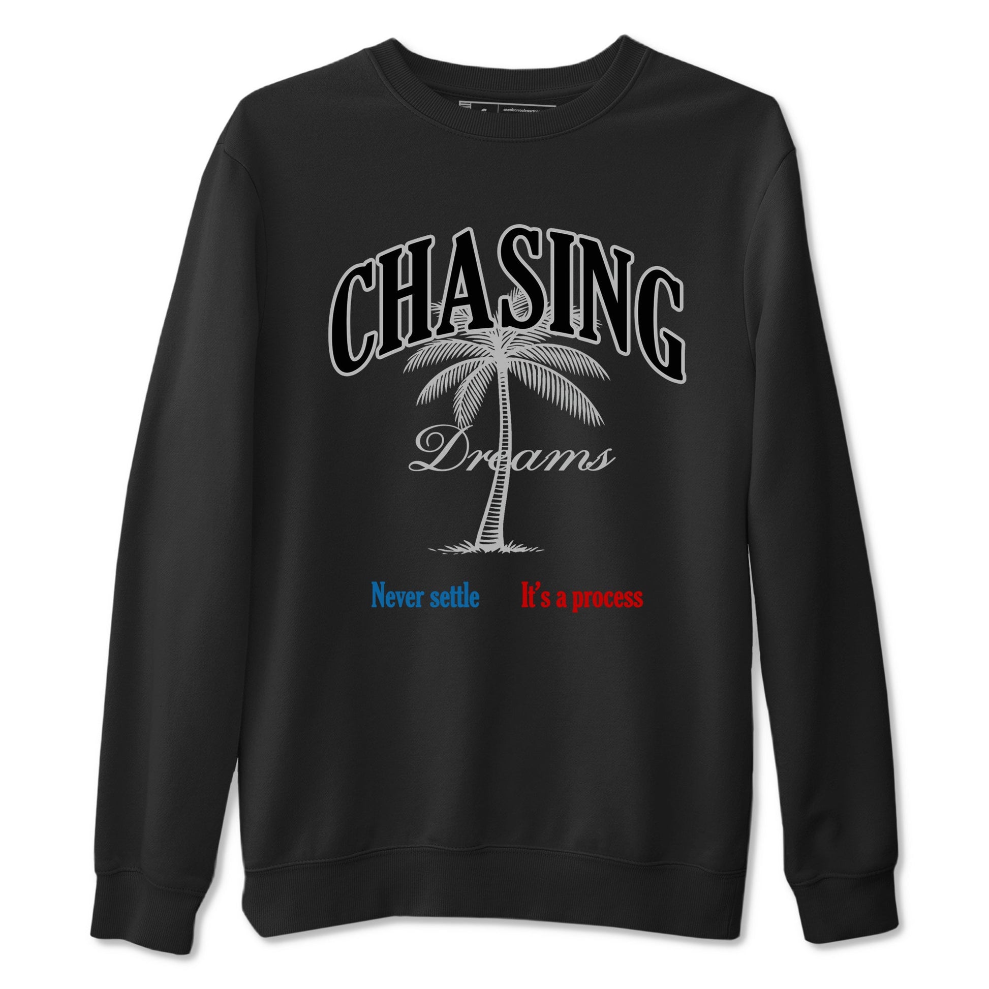 Chasing Dreams sneaker match t-shirt styled to complete your fit with the Air Jordan 3 Rare Air sneakers, shown in Black 2.
