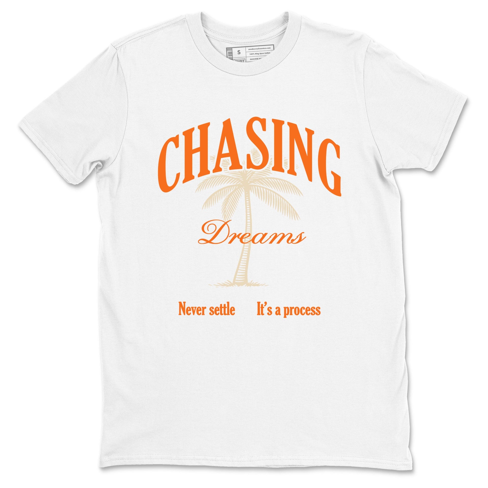 Chasing Dreams sneaker match t-shirt styled to complete your fit with the Air Jordan 3 Starfish sneakers, shown in White 2.