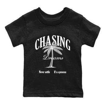 Best Sneakerfit graphic tee – Sneaker Tees To Match Air Jordan 4 Retro Black Cat Sneakers – Chasing Dreams Kids T-Shirt Black 2