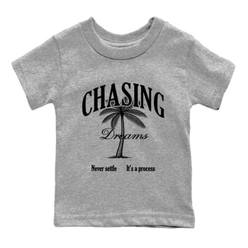 Best Sneakerfit graphic tee – Sneaker Tees To Match Air Jordan 4 Retro Black Cat Sneakers – Chasing Dreams Kids T-Shirt Heather Grey 2