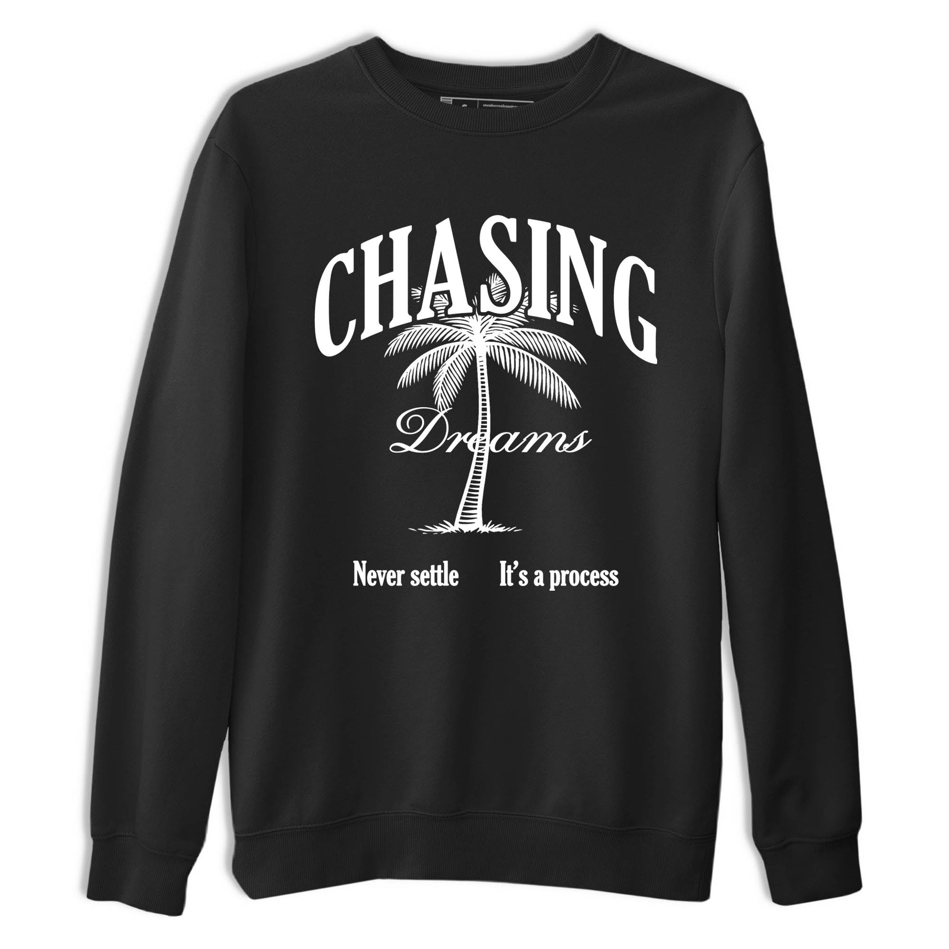 Best Sneakerfit graphic tee – Sneaker Tees To Match Air Jordan 4 Retro Black Cat Sneakers – Chasing Dreams Tee Black 2
