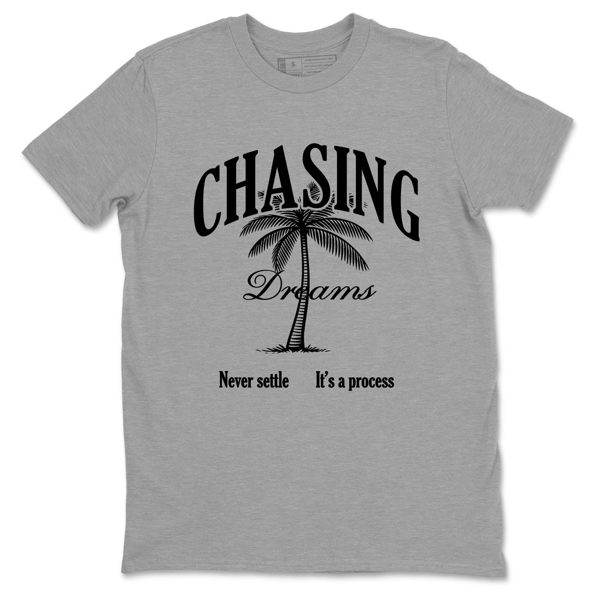 Best Sneakerfit graphic tee – Sneaker Tees To Match Air Jordan 4 Retro Black Cat Sneakers – Chasing Dreams Tee Heather Grey 2