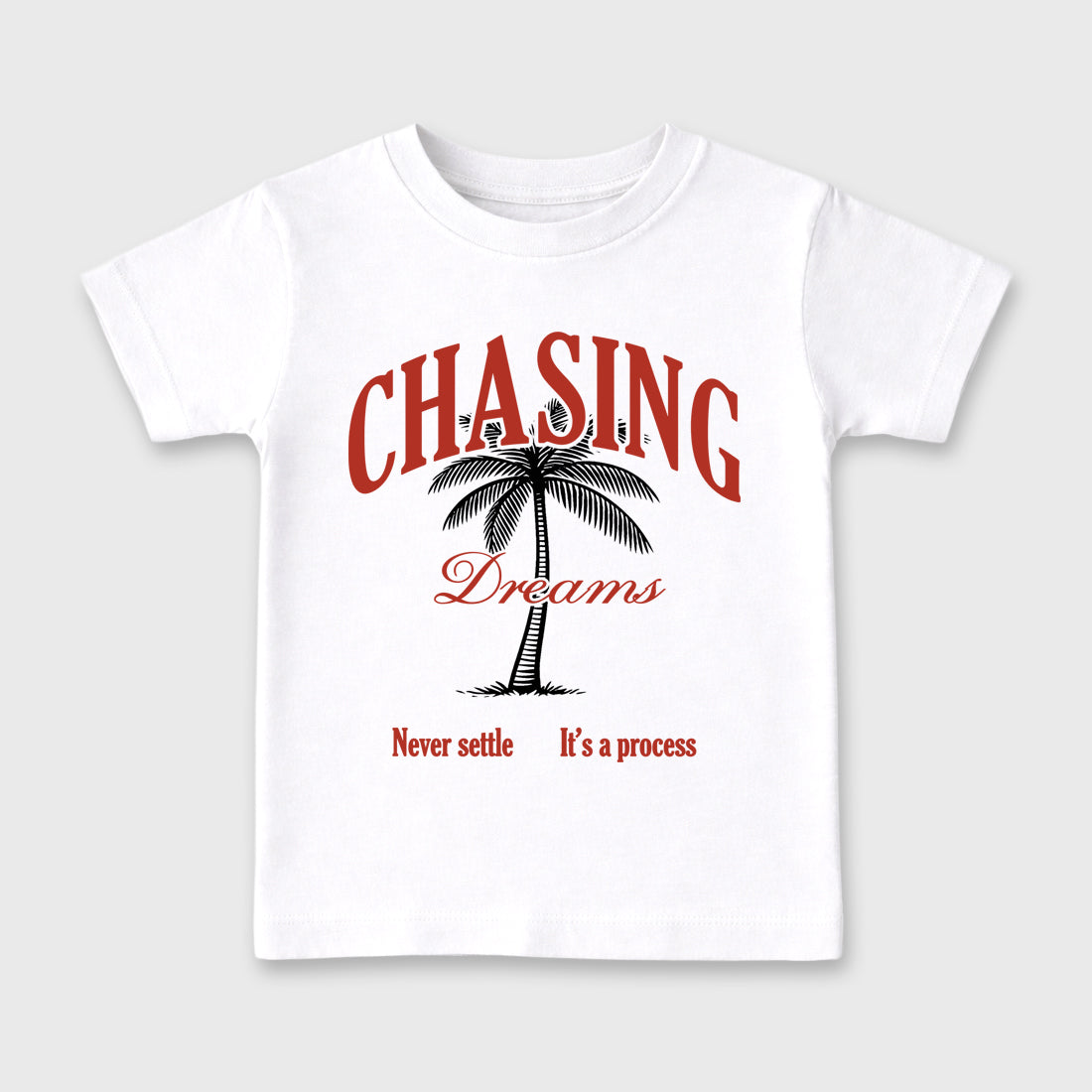 Sneaker match tees – Sneaker Tees To Match Air Jordan 4 Brick After Brick Shoes – Chasing Dreams Kids T-Shirt White 2