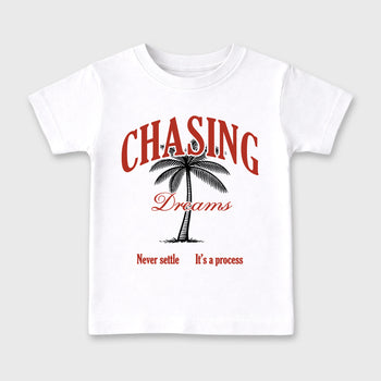 Sneaker match tees – Sneaker Tees To Match Air Jordan 4 Brick After Brick Shoes – Chasing Dreams Kids T-Shirt White 2