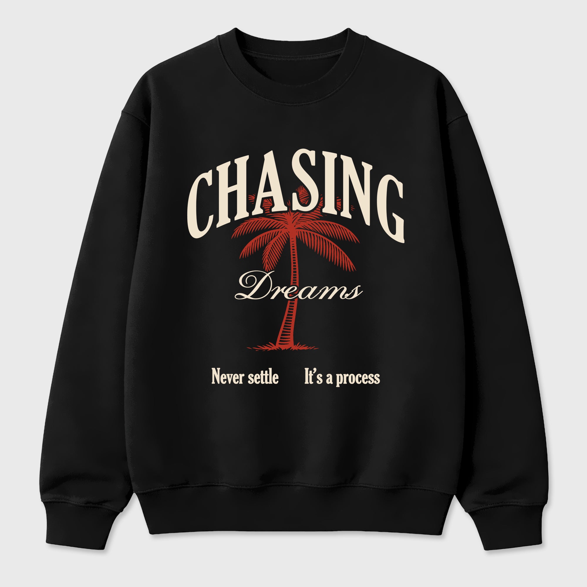 Sneaker match tees – Sneaker Tees To Match Air Jordan 4 Brick After Brick Shoes – Chasing Dreams Tee Black 2