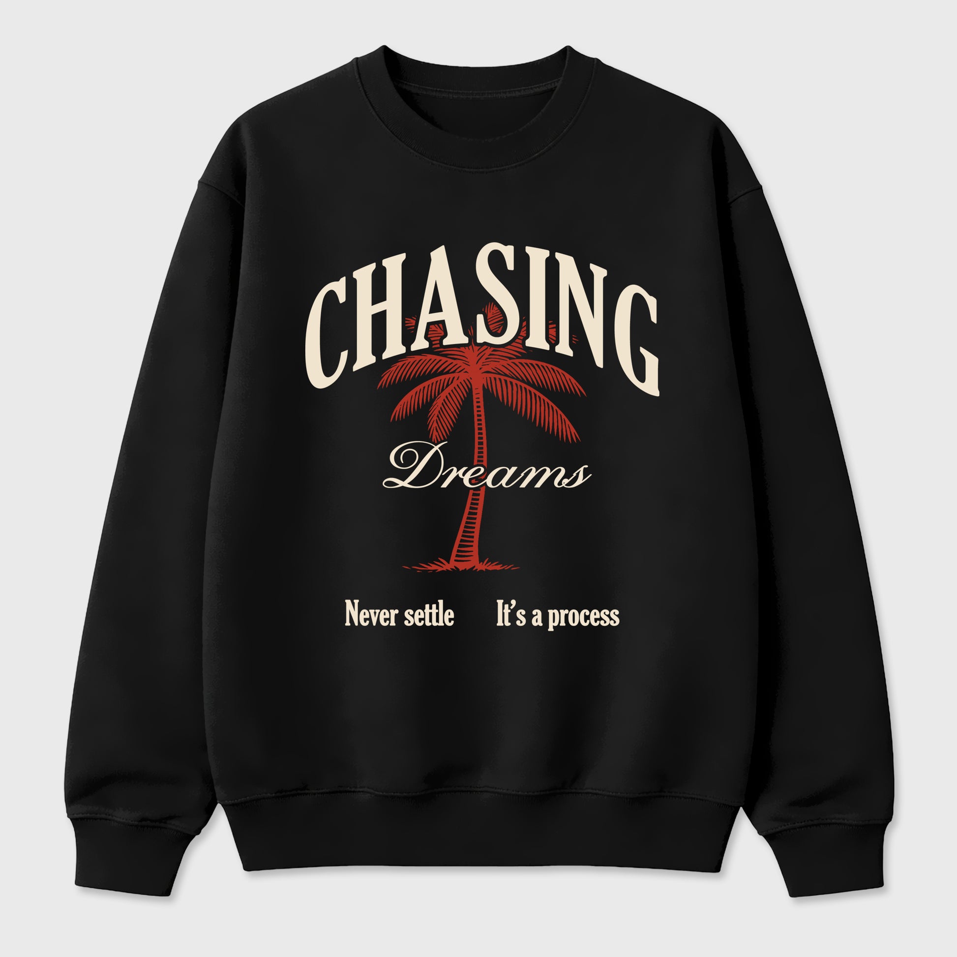 Sneaker match tees – Sneaker Tees To Match Air Jordan 4 Brick After Brick Shoes – Chasing Dreams Tee Black 2