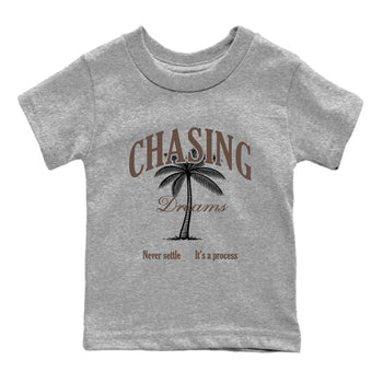 Sneaker match tees – Sneaker Tees To Match Air Jordan 4 Cave Stone Shoes – Chasing Dreams Kids T-Shirt Heather Grey 2