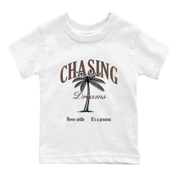 Sneaker match tees – Sneaker Tees To Match Air Jordan 4 Cave Stone Shoes – Chasing Dreams Kids T-Shirt White 2