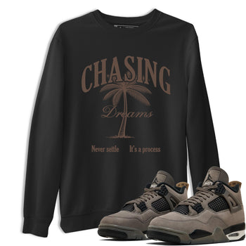 Sneaker match tees – Sneaker Tees To Match Air Jordan 4 Cave Stone Shoes – Chasing Dreams Tee Black 1