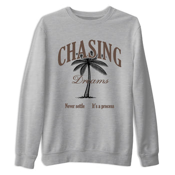 Sneaker match tees – Sneaker Tees To Match Air Jordan 4 Cave Stone Shoes – Chasing Dreams Tee Heather Grey 2