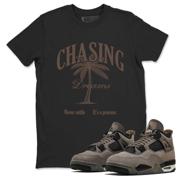 Sneaker match tees – Sneaker Tees To Match Air Jordan 4 Cave Stone Shoes – Chasing Dreams Tee Black 1