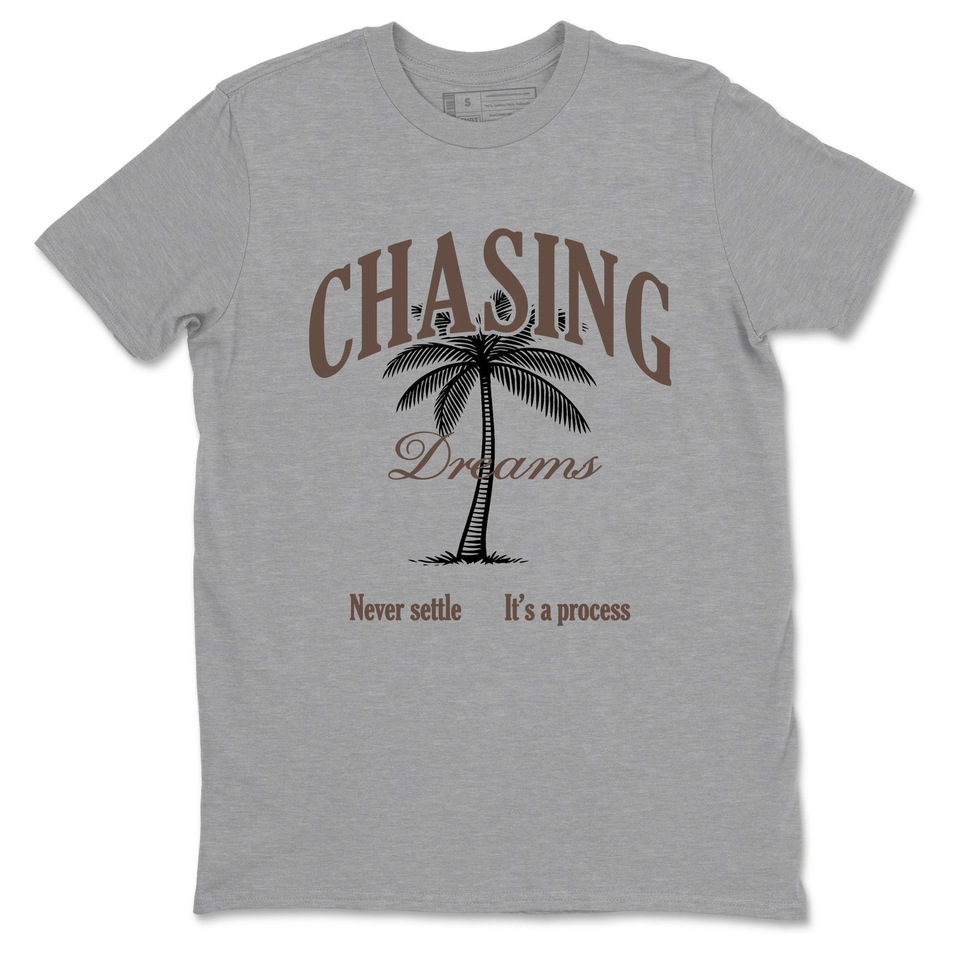 Sneaker match tees – Sneaker Tees To Match Air Jordan 4 Cave Stone Shoes – Chasing Dreams Tee Heather Grey 2