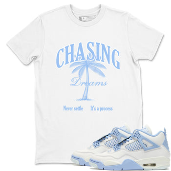 4s Forget Me Not shirts to match jordans Chasing Dreams sneaker match tees Air Jordan 4 WMNS Aluminummatch shoes to clothes SNRT Sneaker Tees unisex cotton White 1 shirts