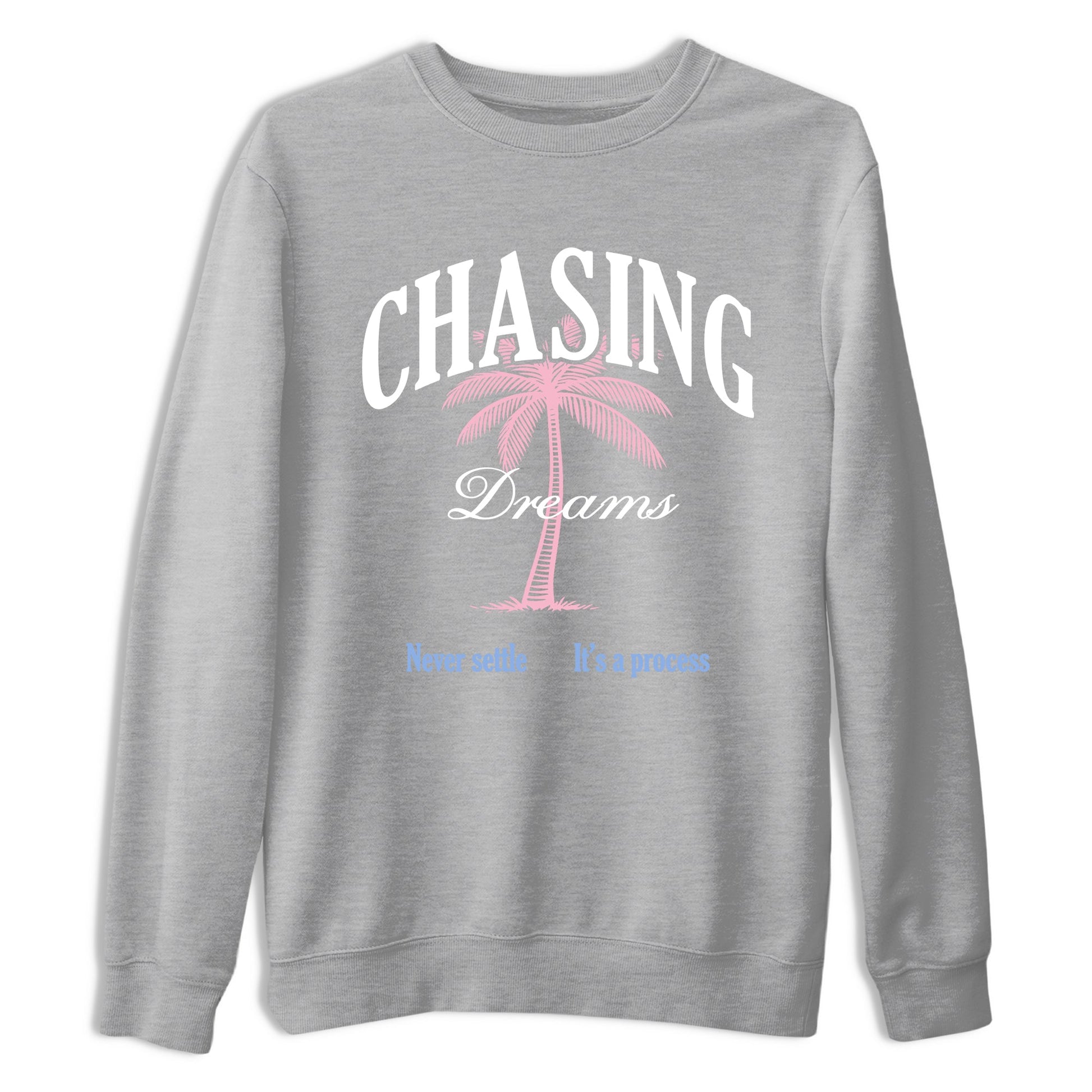 Sneaker match tees – Sneaker Tees To Match Air Jordan 5 Medium Soft Pink Shoes – Chasing Dreams Tee Heather Grey 2