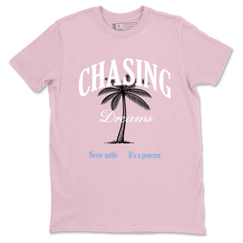 Sneaker match tees – Sneaker Tees To Match Air Jordan 5 Medium Soft Pink Shoes – Chasing Dreams Tee Pink 2