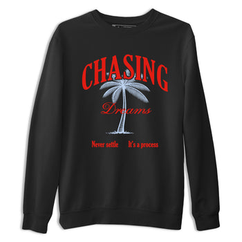 Sneaker match tees – Sneaker Tees To Match Air Jordan 6 Infrared Shoes – Chasing Dreams Tee Black 2