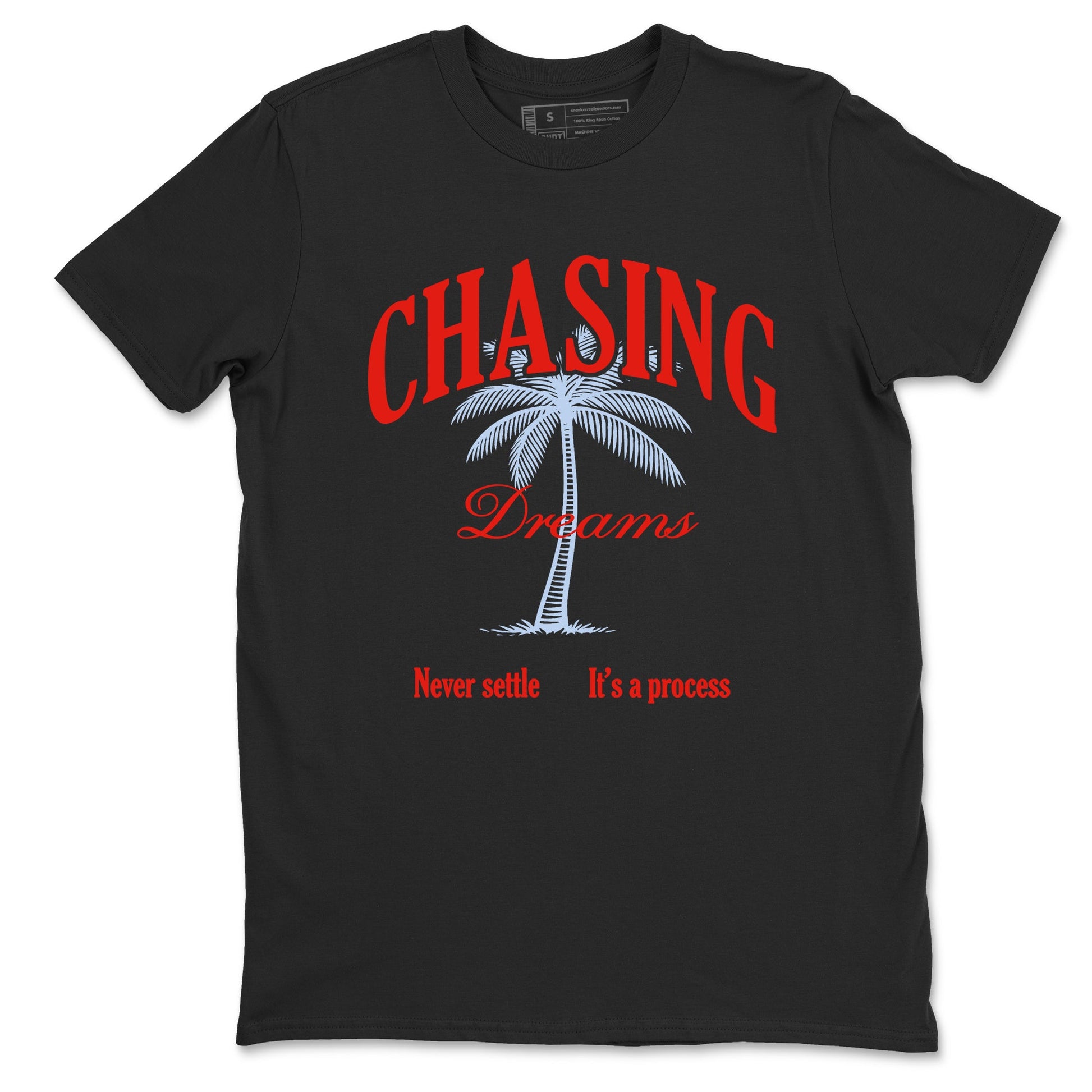Sneaker match tees – Sneaker Tees To Match Air Jordan 6 Infrared Shoes – Chasing Dreams Tee Black 2