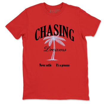 Sneaker match tees – Sneaker Tees To Match Air Jordan 6 Infrared Shoes – Chasing Dreams Tee Red 2