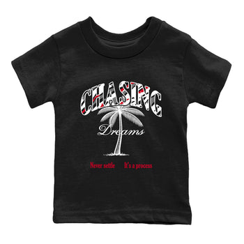 Sneaker Threads – Sneaker Tees To Match Air Jordan 8 Bunny – Chasing Dreams Youth Graphic Tee Black 2. Perfect for Jordan releases 2025 colorways.