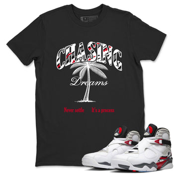 Sneaker Threads – Sneaker Tees To Match Air Jordan 8 Bunny – Chasing Dreams Graphic Tee Black 1. Perfect for Jordan releases 2025 colorways.
