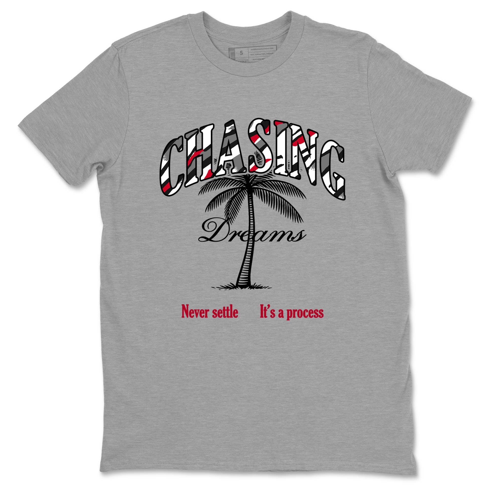 Sneaker Threads – Sneaker Tees To Match Air Jordan 8 Bunny – Chasing Dreams Graphic Tee Heather Grey 2. Perfect for Jordan releases 2025 colorways.