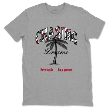 Sneaker Threads – Sneaker Tees To Match Air Jordan 8 Bunny – Chasing Dreams Graphic Tee Heather Grey 2. Perfect for Jordan releases 2025 colorways.