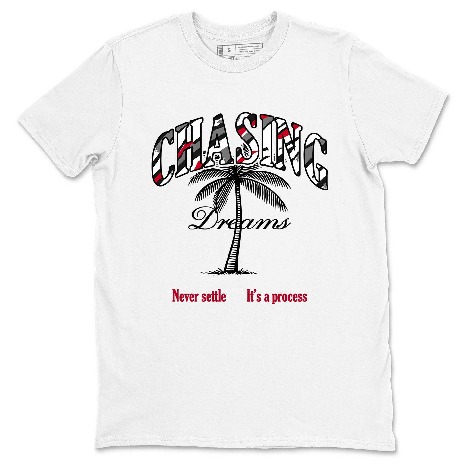 Sneaker Threads – Sneaker Tees To Match Air Jordan 8 Bunny – Chasing Dreams Graphic Tee White 2. Perfect for Jordan releases 2025 colorways.