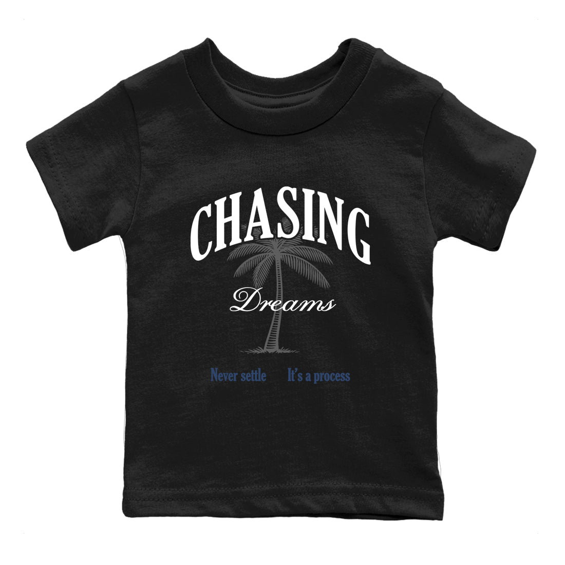 Perfect Valentine's Day Gifts graphic tee  – Sneaker Tees To Match Air Jordan 9 Flint Grey – Chasing Dreams Kids Graphic T-Shirt Black 2