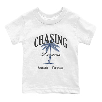 Perfect Valentine's Day Gifts graphic tee  – Sneaker Tees To Match Air Jordan 9 Flint Grey – Chasing Dreams Kids Graphic T-Shirt White 2