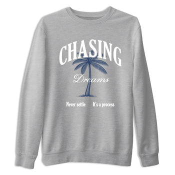 Perfect Valentine's Day Gifts graphic tee  – Sneaker Tees To Match Air Jordan 9 Flint Grey – Chasing Dreams Tee Heather Grey 2