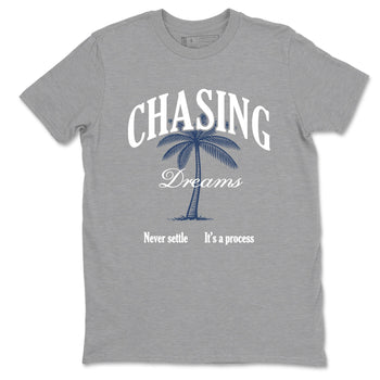 Perfect Valentine's Day Gifts graphic tee  – Sneaker Tees To Match Air Jordan 9 Flint Grey – Chasing Dreams Tee Heather Grey 2