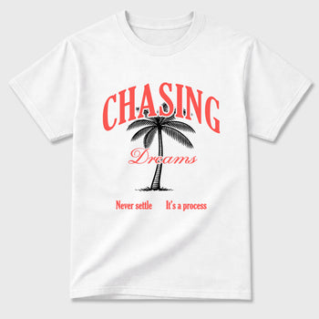 Sneaker match tees – Sneaker Tees To Match Air Max 90 Infrared Shoes – Chasing Dreams Tee White 2