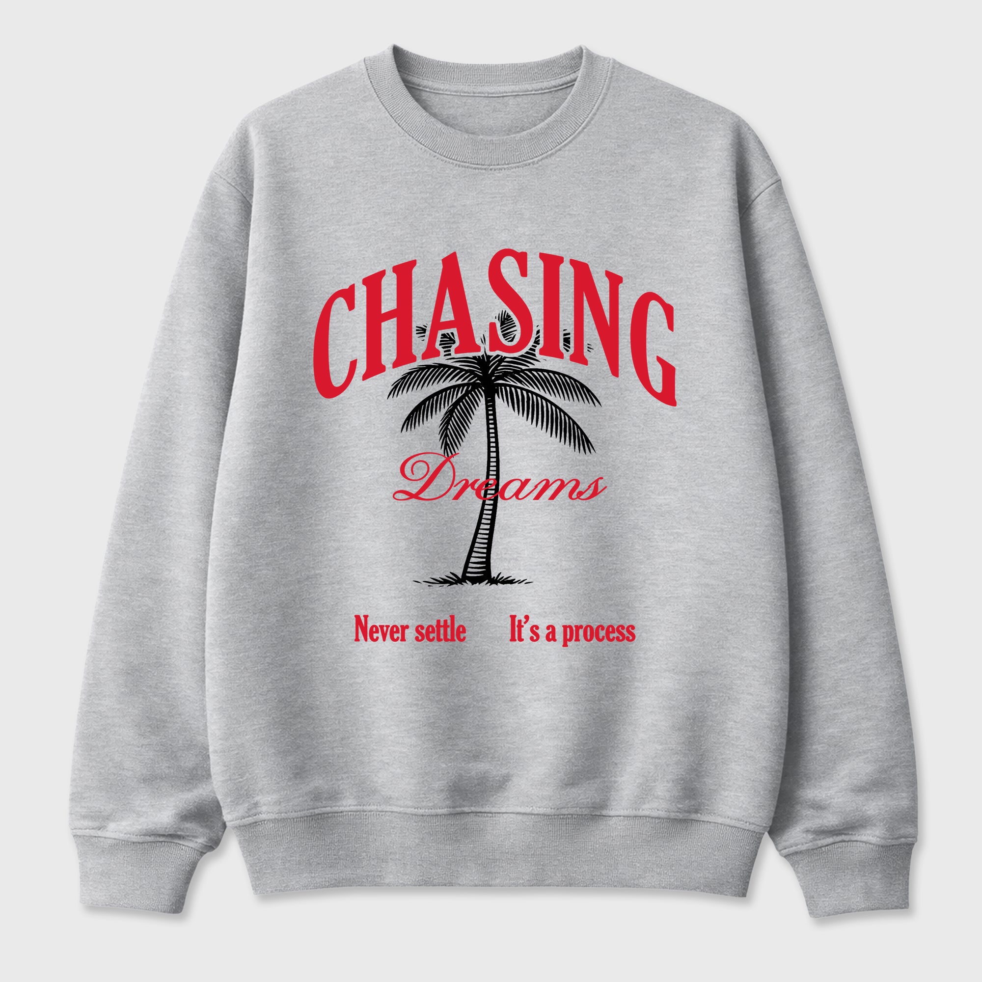 Chasing Dreams Graphic T-Shirt featuring original streetwear artwork designed to match the Air Max 95 Reverse Solar Red. Heather Grey 2 Graphic Tee.
