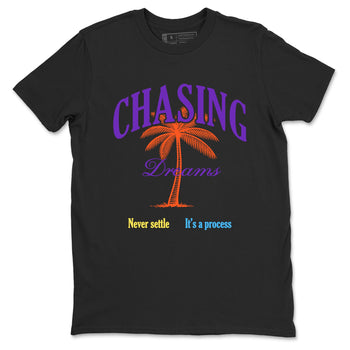 Sneaker Threads – Sneaker Tees To Match New Balance 9060 Prism Purple – Chasing Dreams Graphic Tee Black 2. Perfect for Jordan releases 2025 colorways.