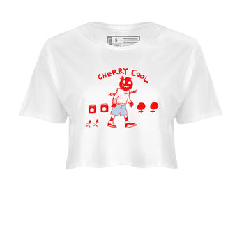 11s Cherry shirts to match jordans Cherry Cool sneaker match tees Air Jordan 11 Retro Cherry match shoes to clothes SNRT Sneaker Tees unisex cotton White 2 crop tee