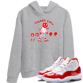 11s Cherry shirts to match jordans Cherry Cool sneaker match tees Air Jordan 11 Retro Cherry match shoes to clothes SNRT Sneaker Tees unisex cotton Heather Grey 1 shirts