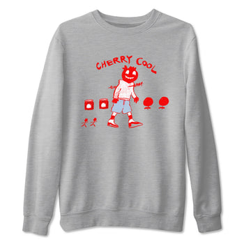 11s Cherry shirts to match jordans Cherry Cool sneaker match tees Air Jordan 11 Retro Cherry match shoes to clothes SNRT Sneaker Tees unisex cotton Heather Grey 2 shirts