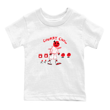 AJ12 Cherry shirts to match jordans Cherry Cool sneaker match tees Air Jordan 12 Cherry SNRT Sneaker Tees streetwear brand Baby and Youth White 2 cotton tee