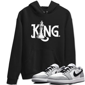 1s Wolf Grey shirts to match jordans Chess King sneaker match tees Air Jordan 1 Wolf Grey SNRT Sneaker Tees streetwear brand Black 1 unisex cotton tee